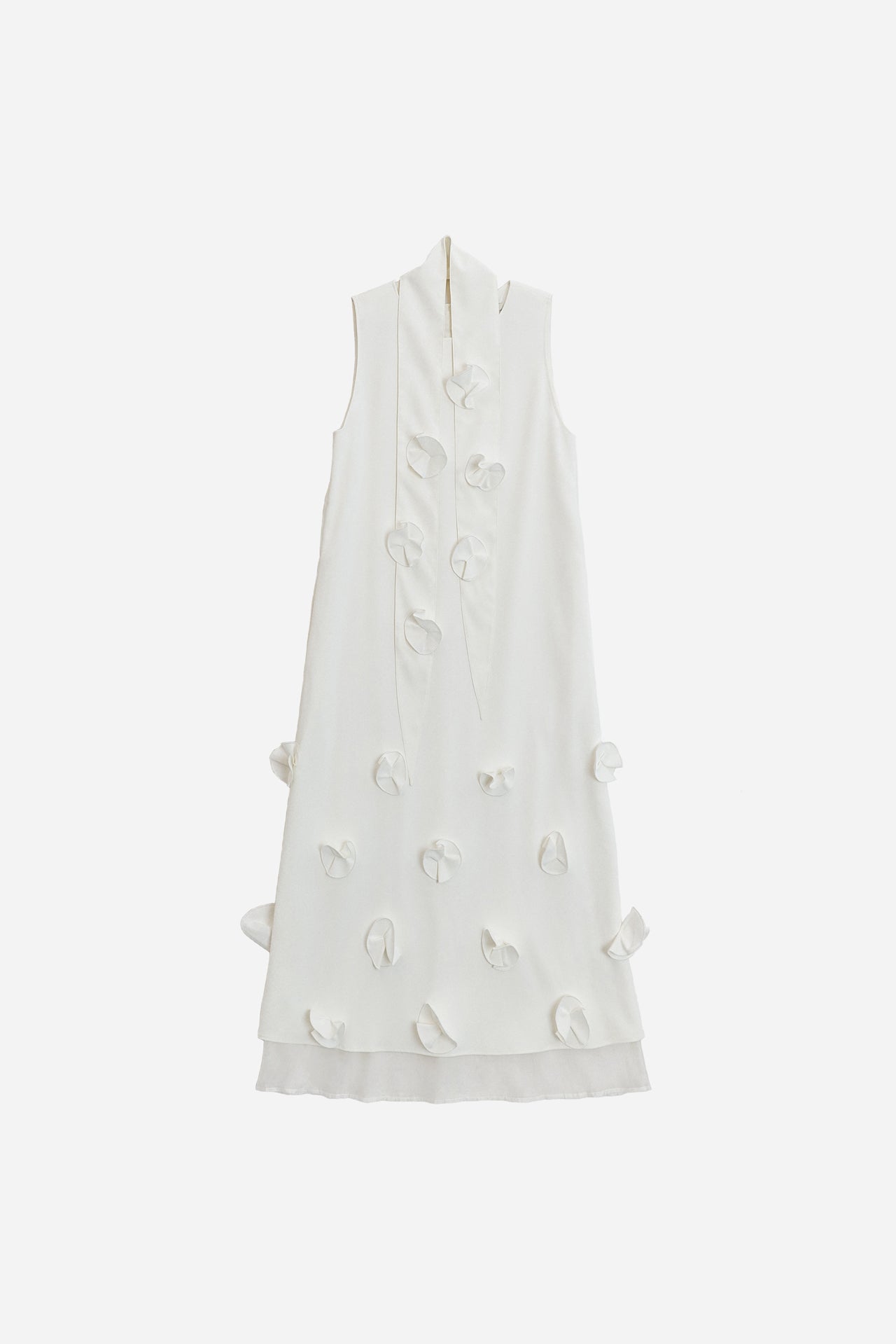 LAYERED DRESS WITH EMBELLISHMENTS