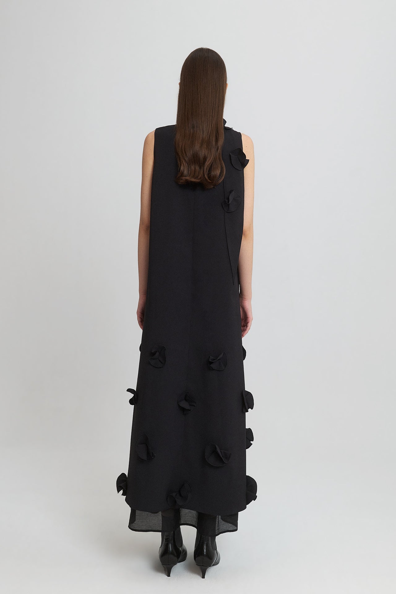 LAYERED DRESS WITH EMBELLISHMENTS