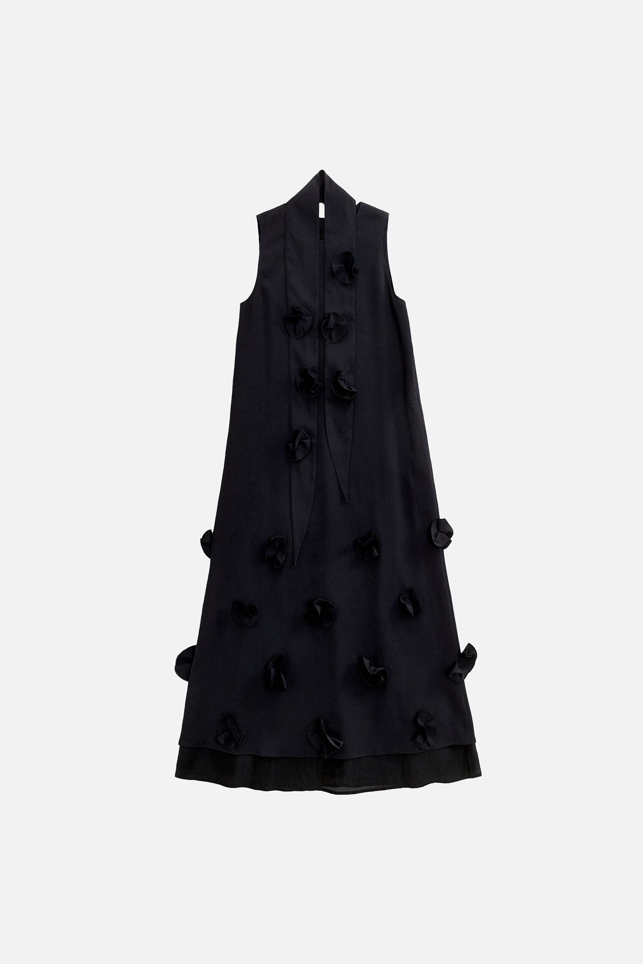 LAYERED DRESS WITH EMBELLISHMENTS