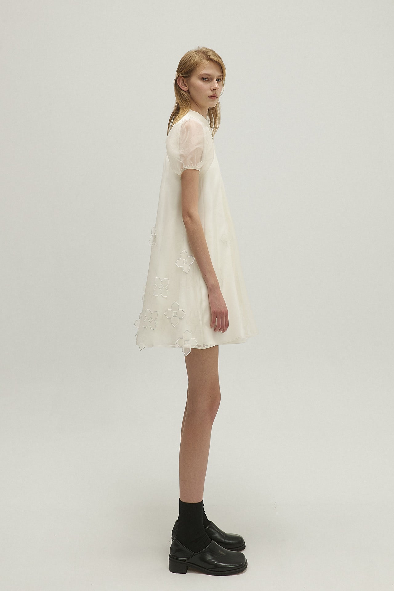 SILK EMBELLISHED DRESS