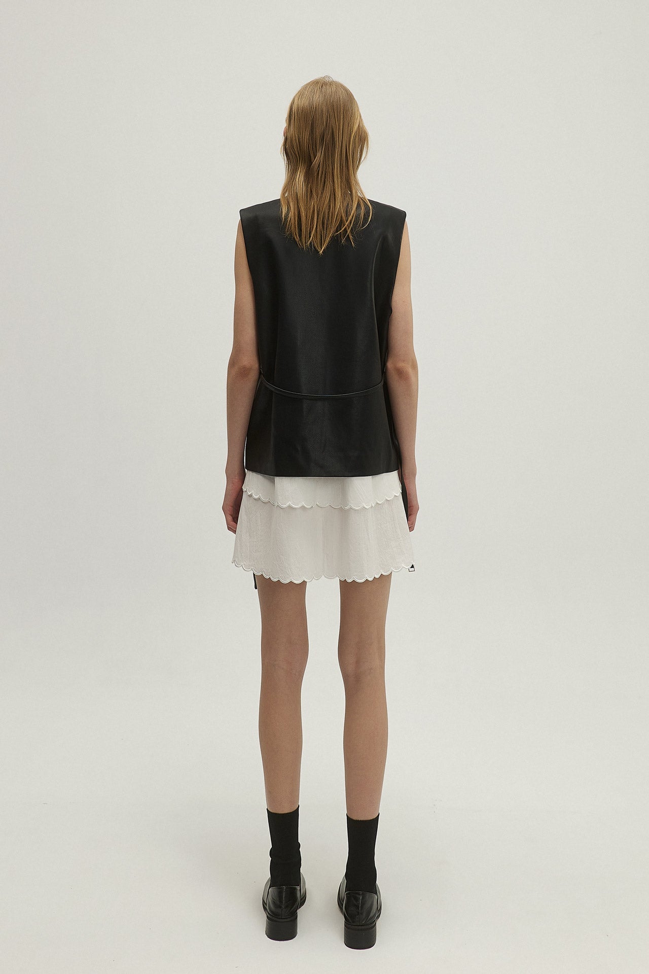 BEADED LEATHER VEST
