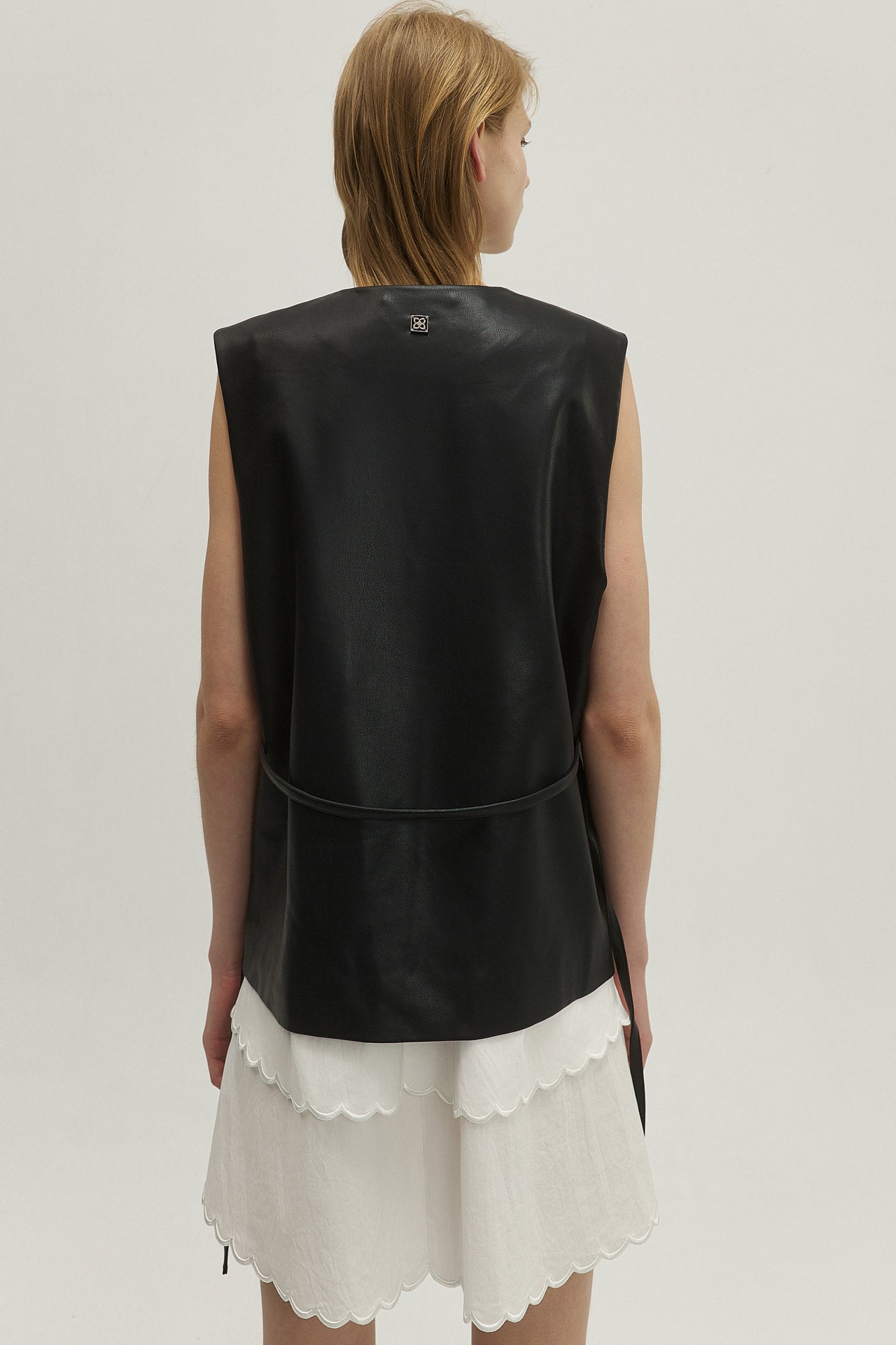 BEADED LEATHER VEST