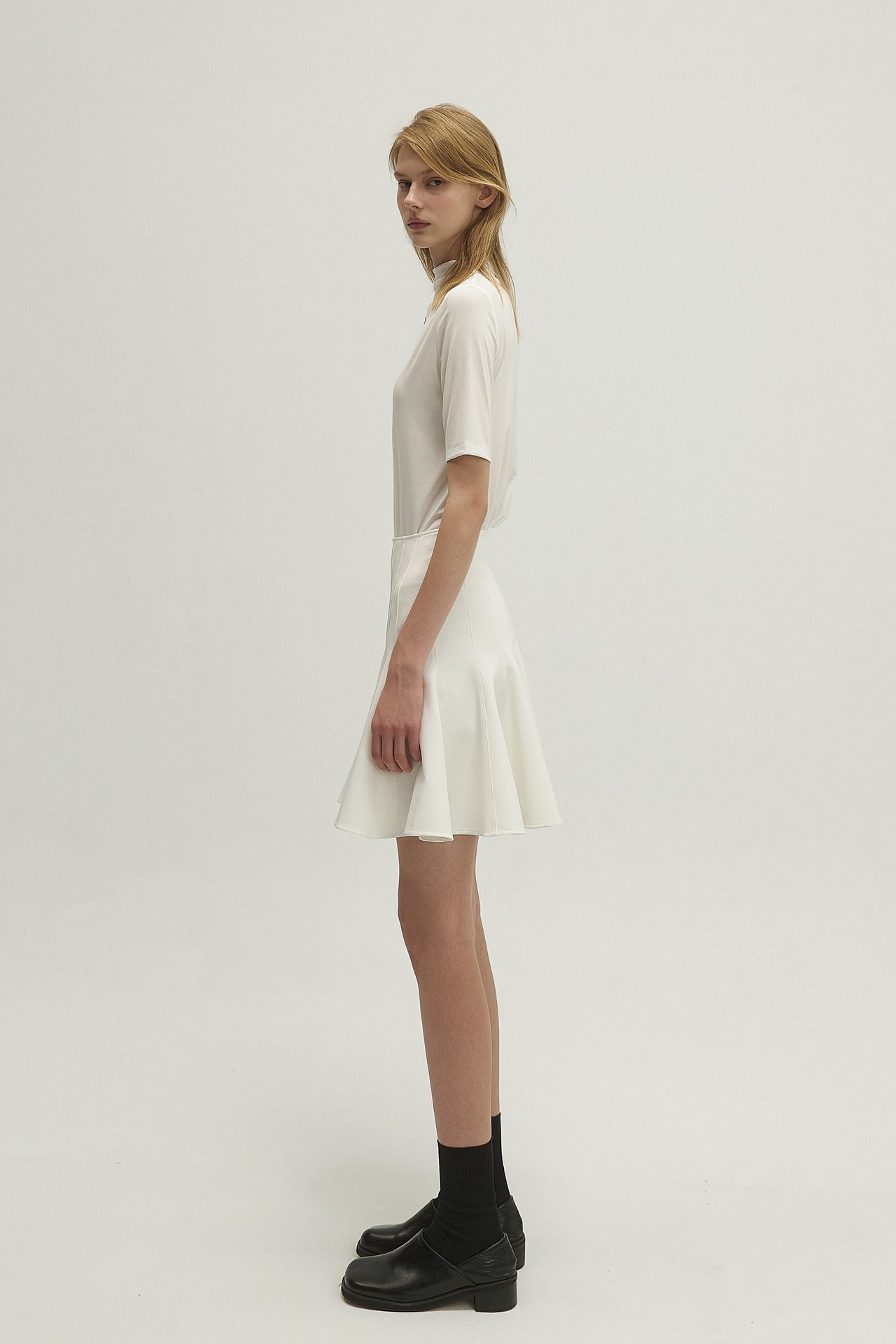 FLARED MINI SKIRT