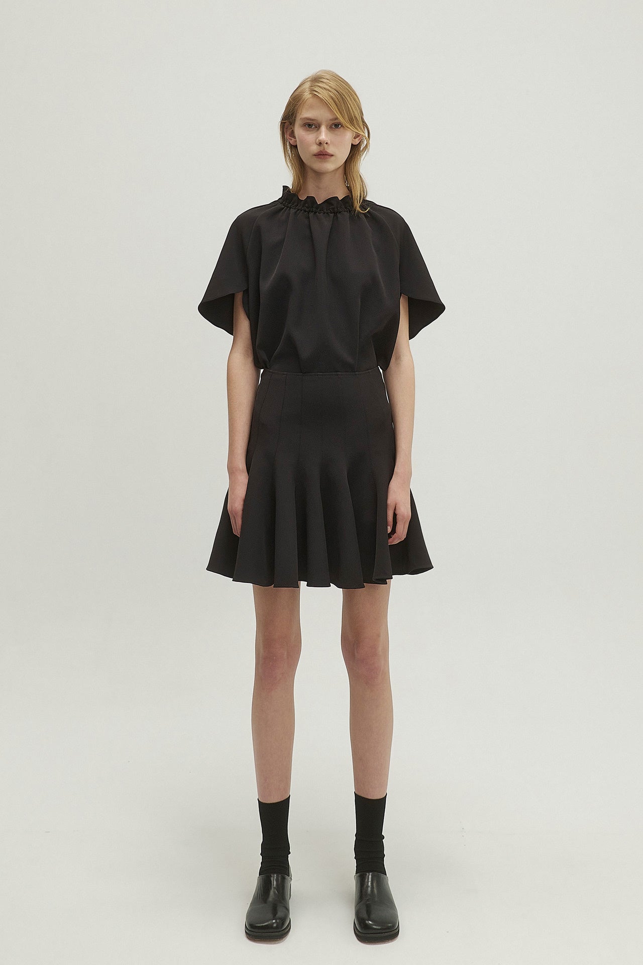 FLARED MINI SKIRT