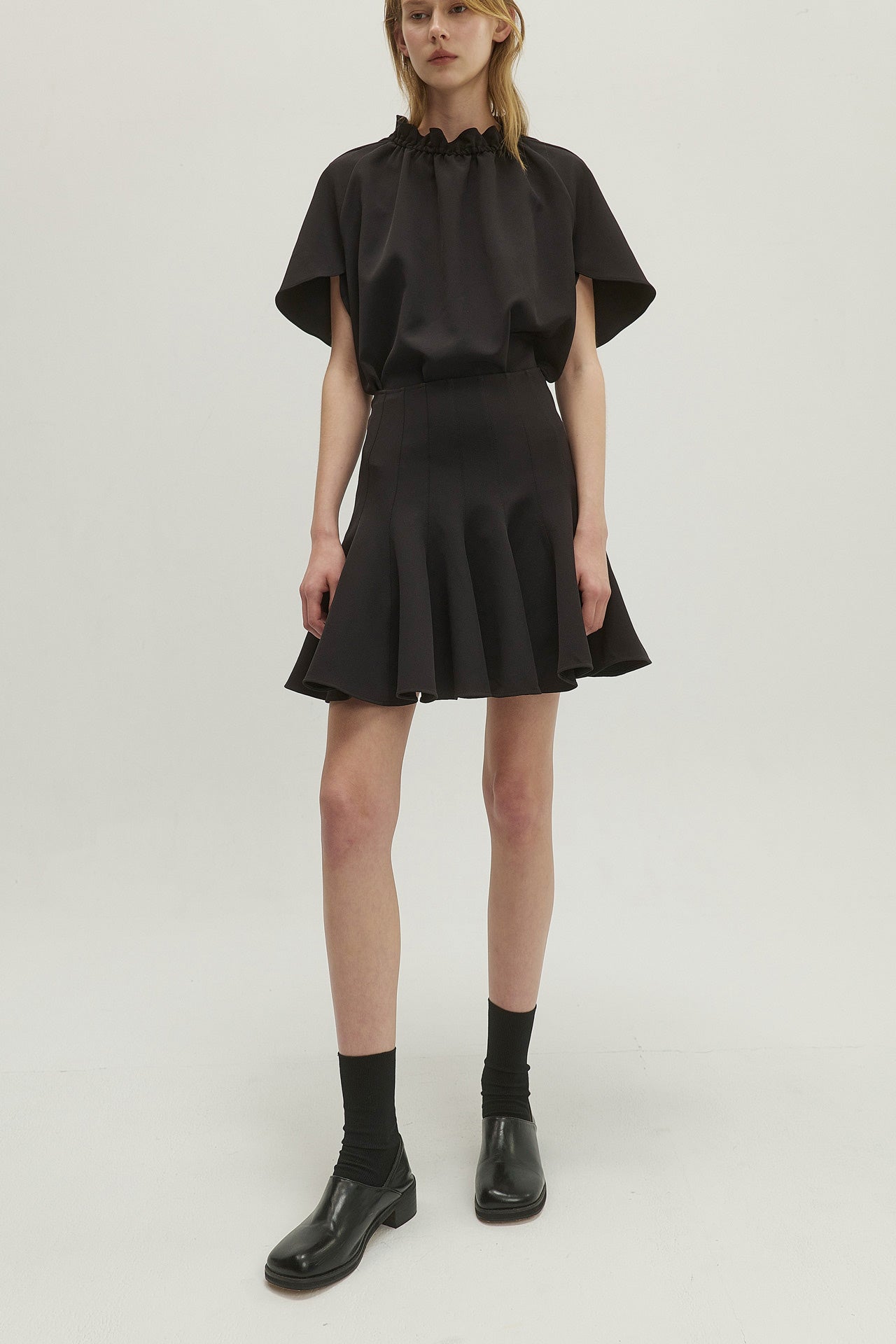 FLARED MINI SKIRT