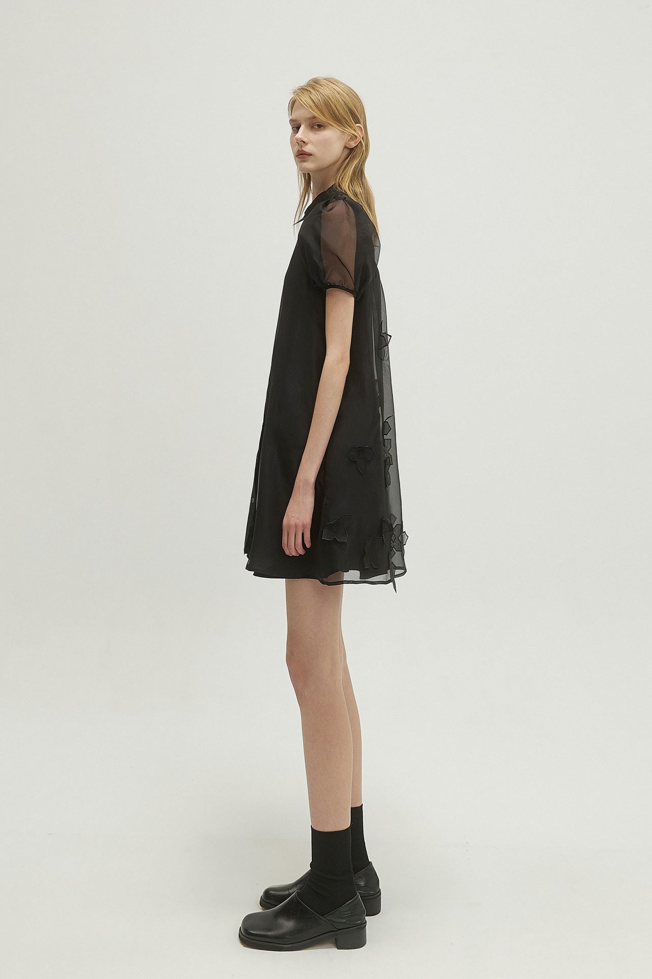 SILK EMBELLISHED DRESS