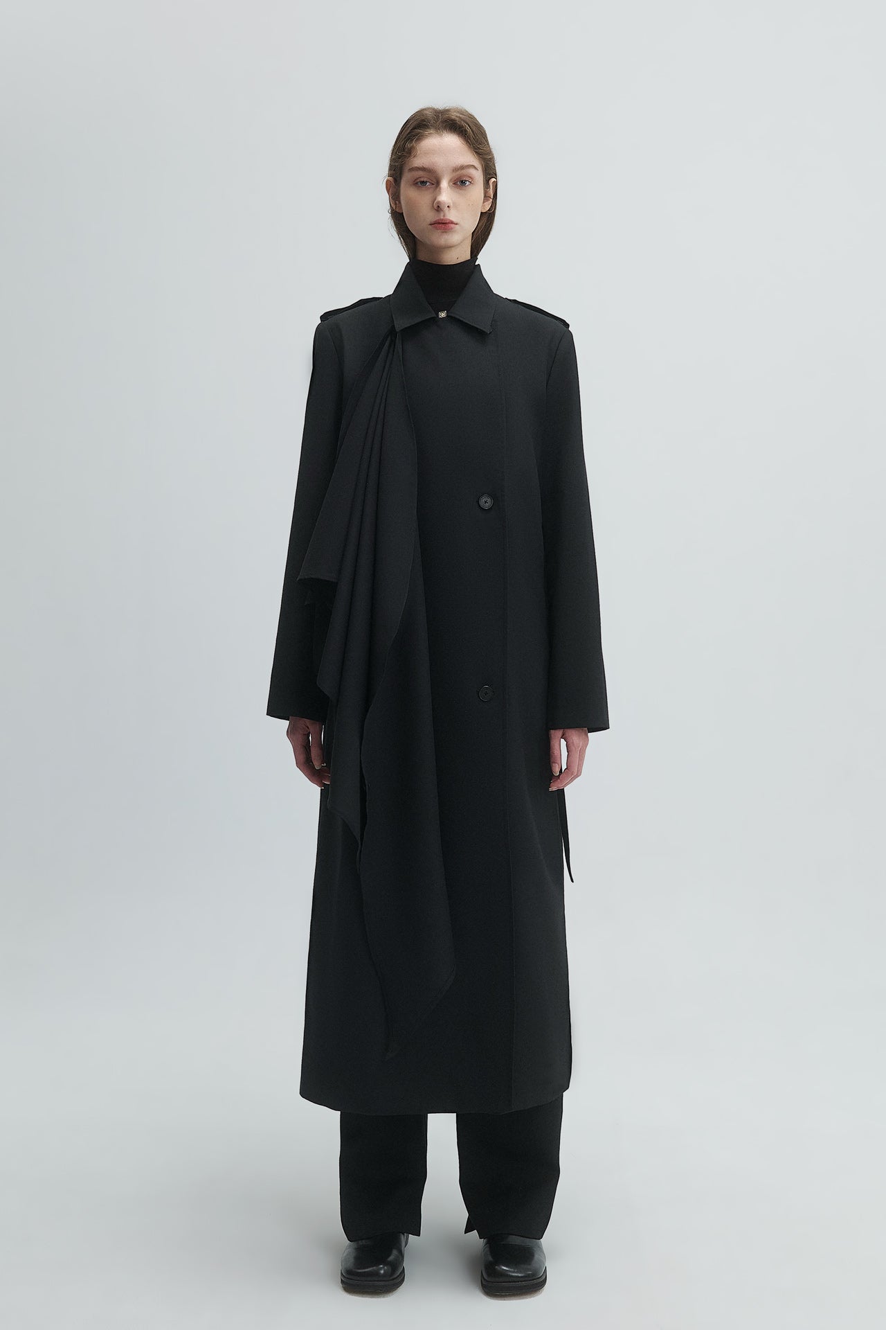WOOL TRENCH COAT
