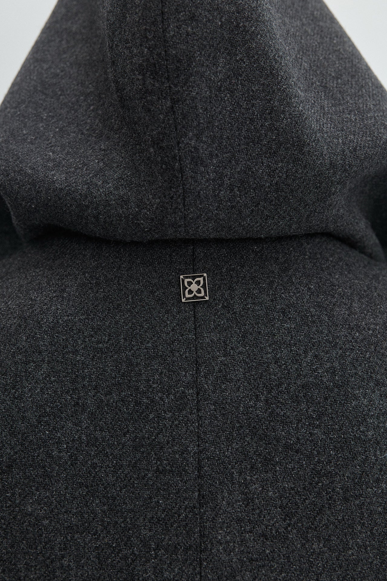 HOODED WOOL COAT