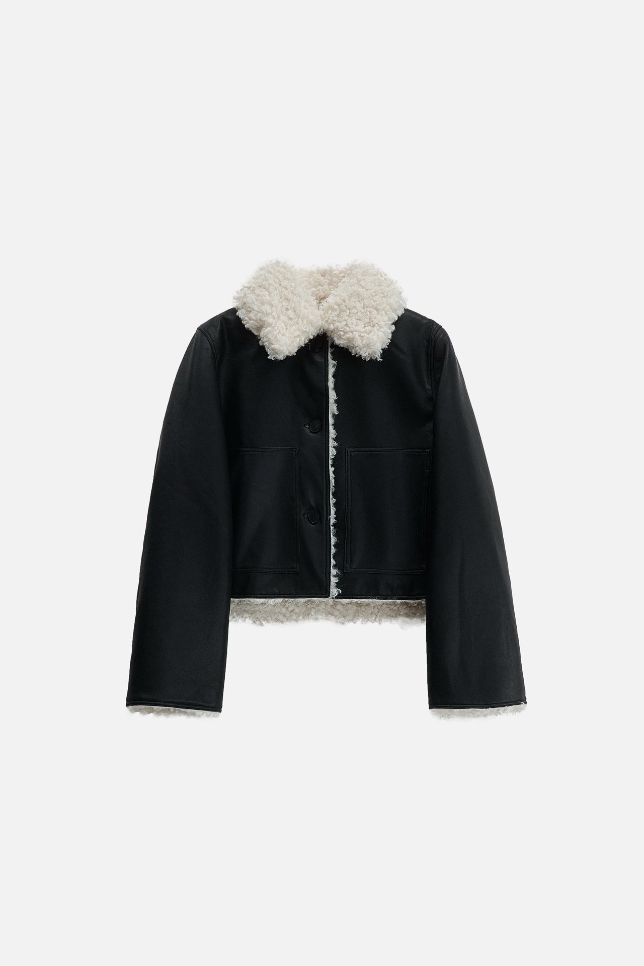 FAUX SHEARLING JACKET