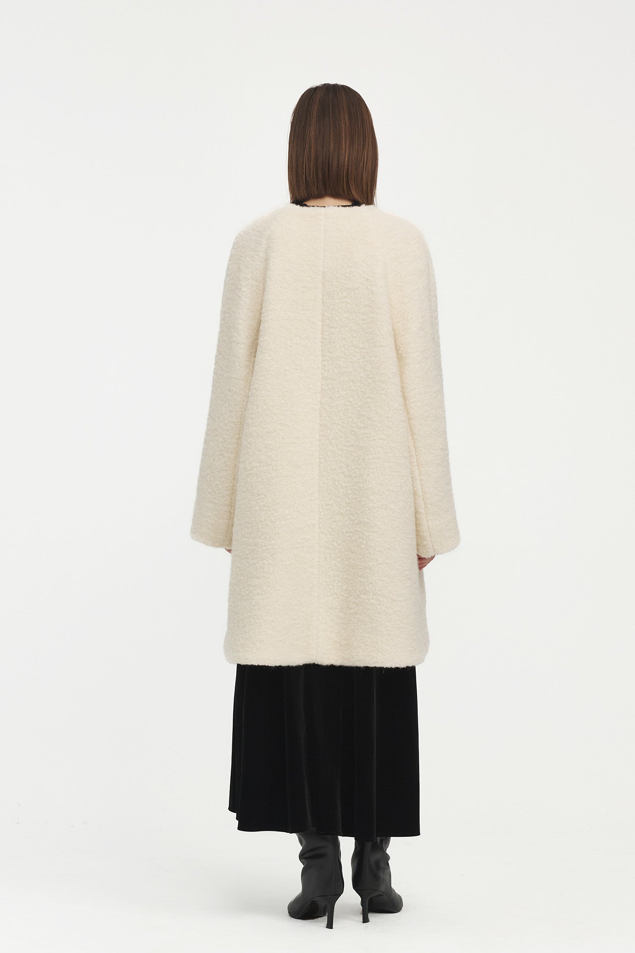 WOOL FURRY COAT