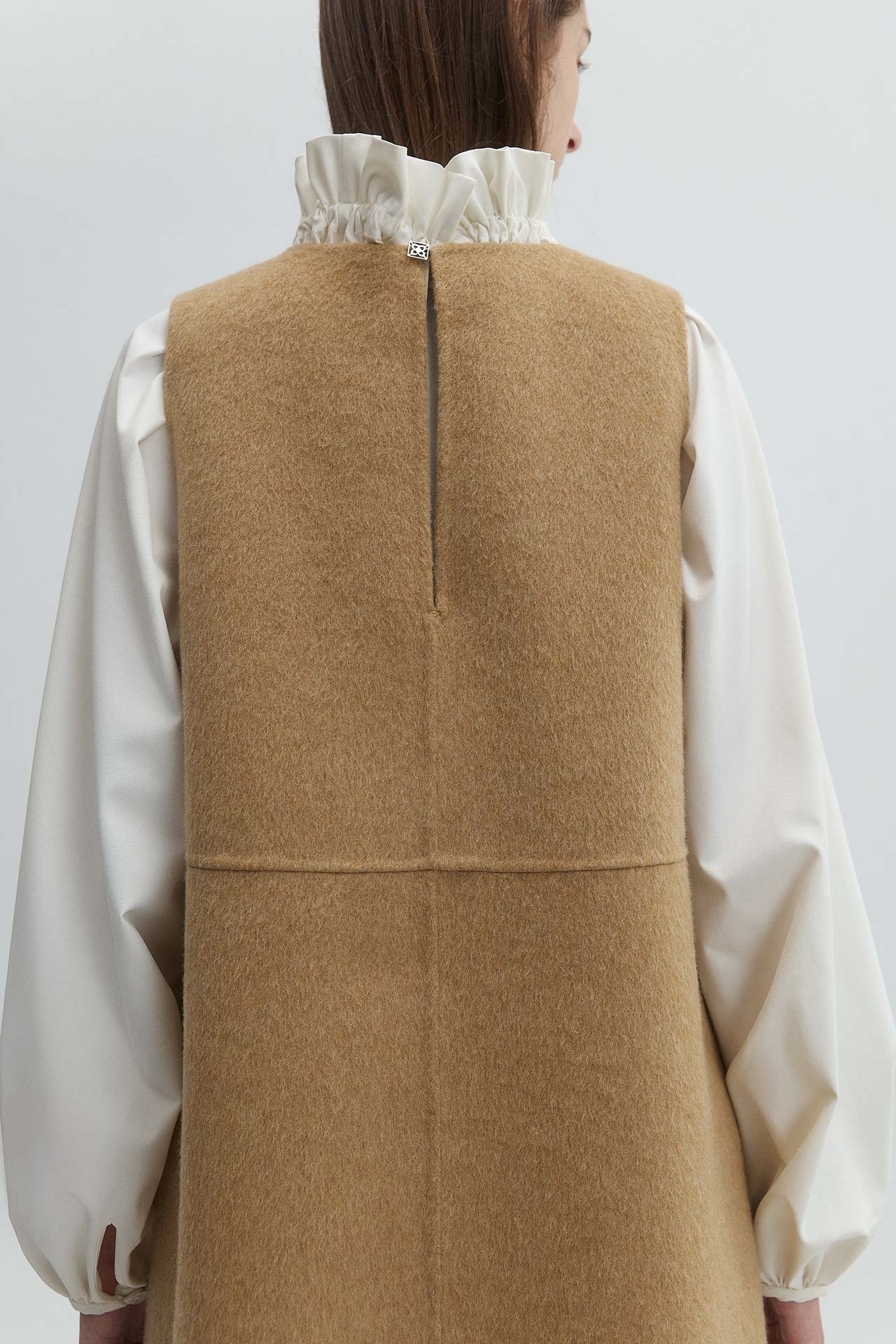 DOUBLE-FACED WOOL DRESS