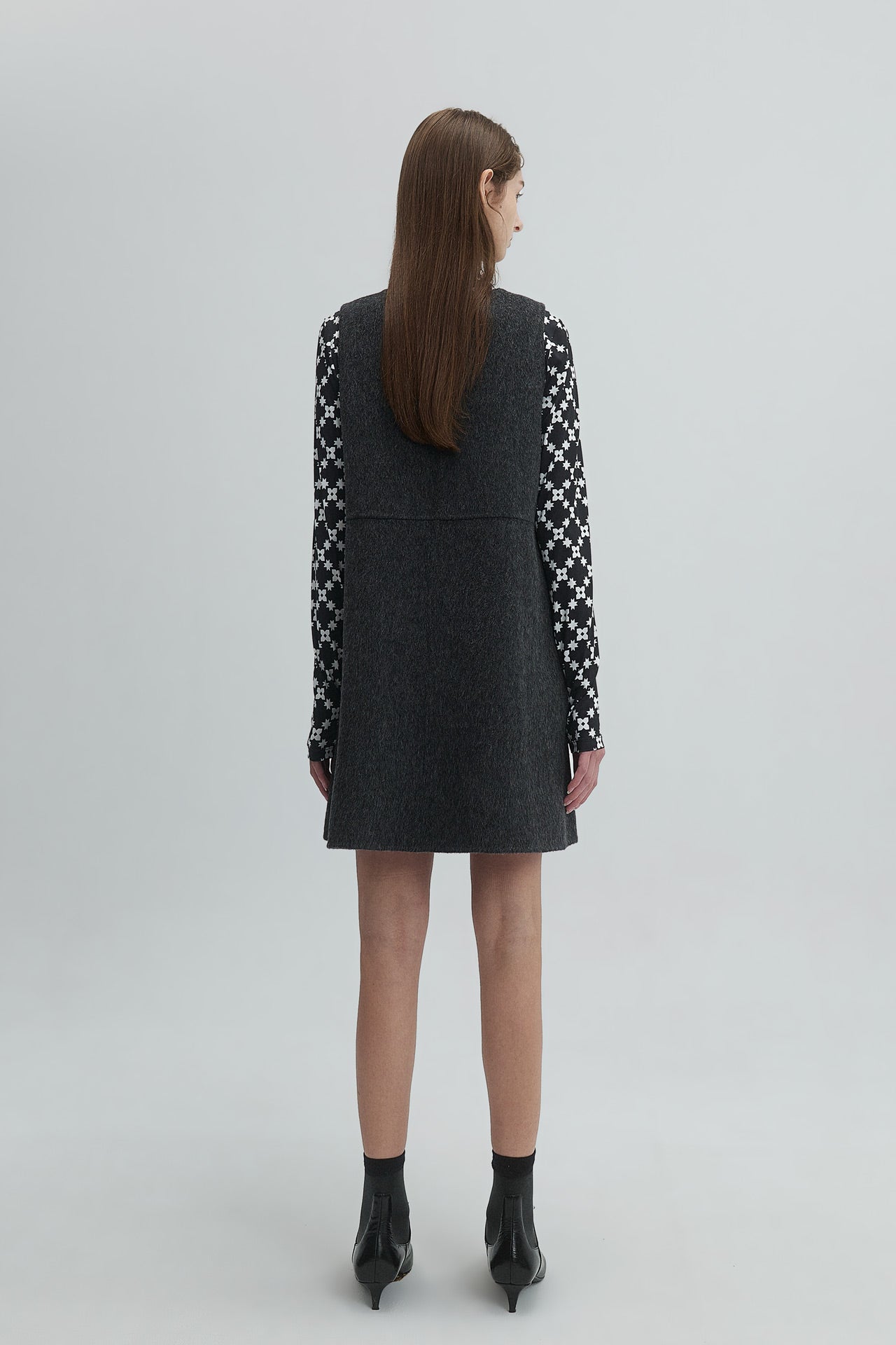 DOUBLE-FACED WOOL DRESS