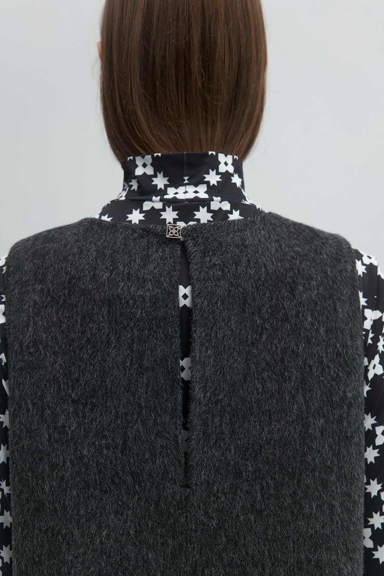 DOUBLE-FACED WOOL DRESS