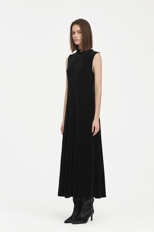 VELVET MAXI DRESS