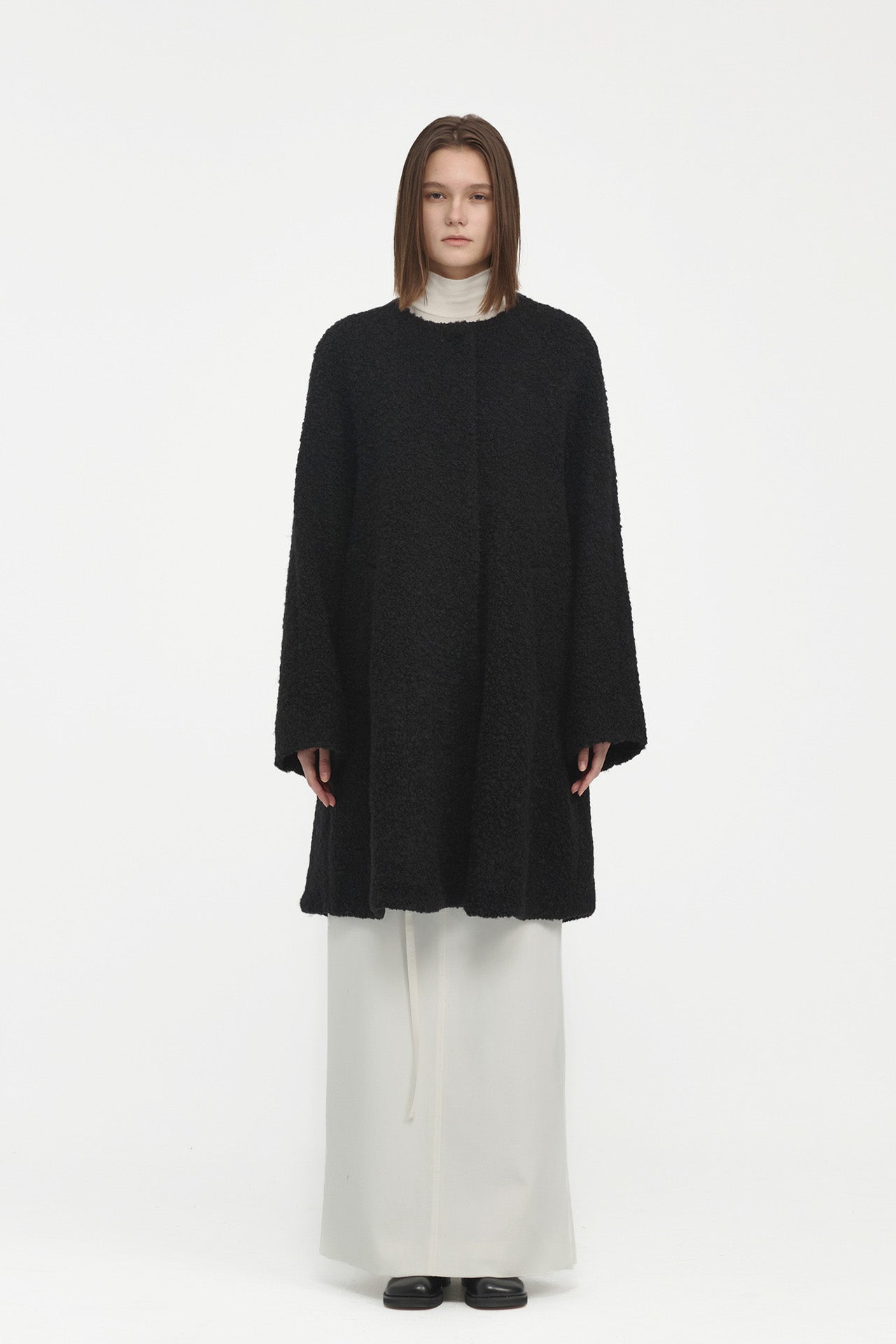 WOOL FURRY COAT