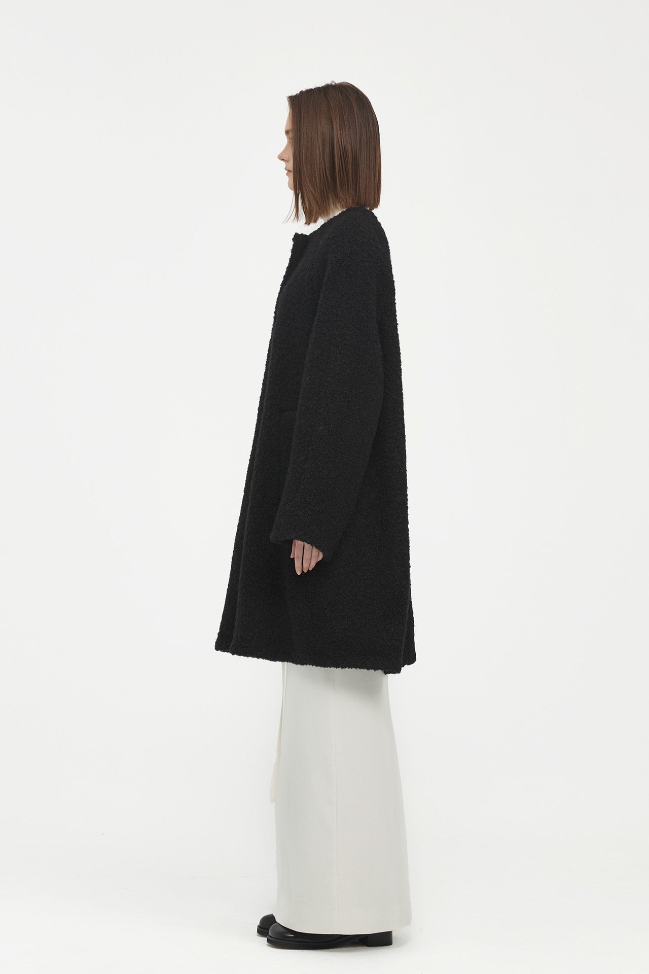 WOOL FURRY COAT