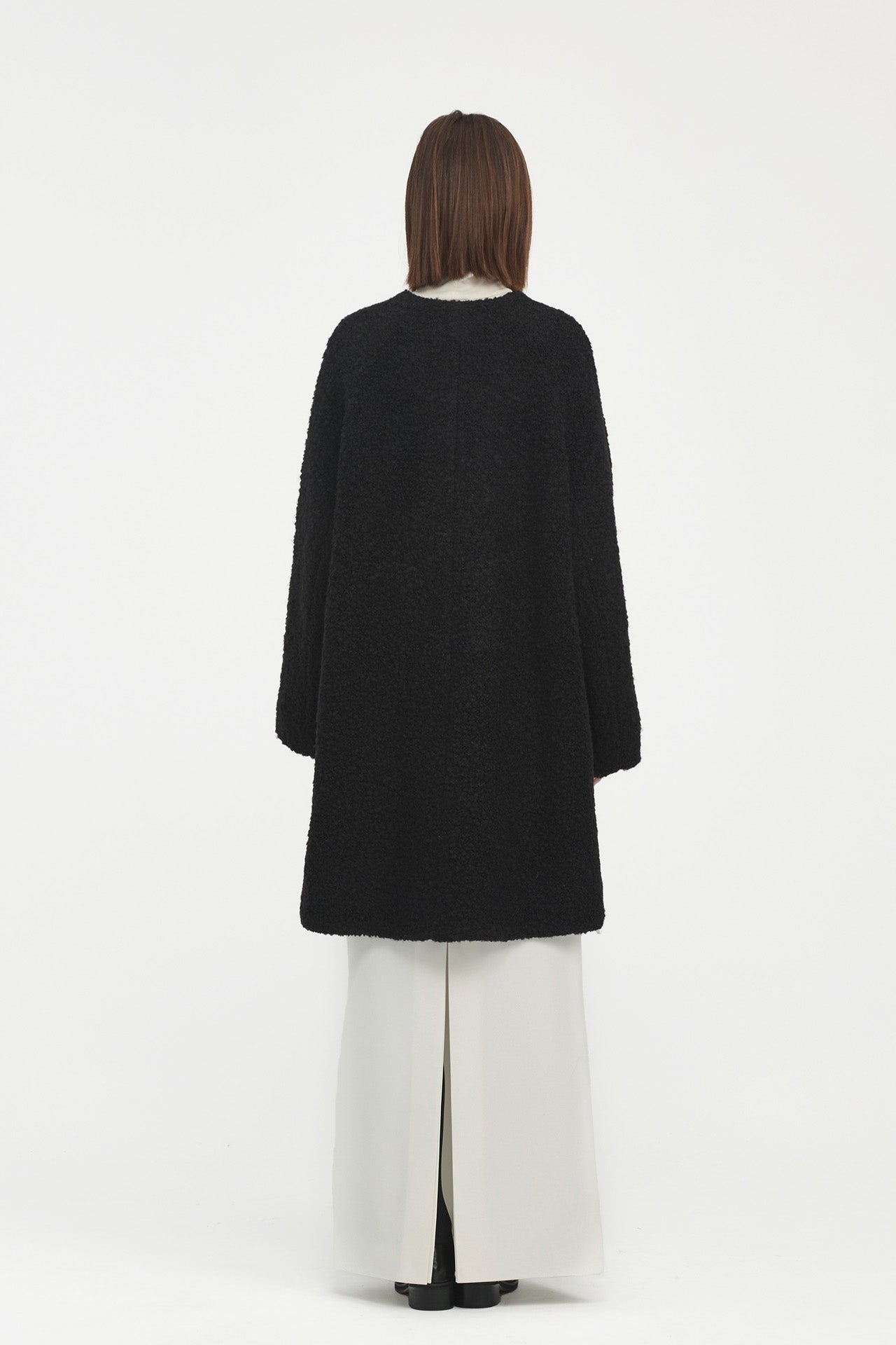 WOOL FURRY COAT
