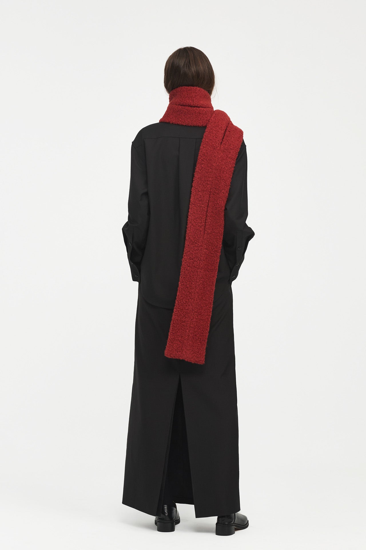 WOOL FURRY SCARF