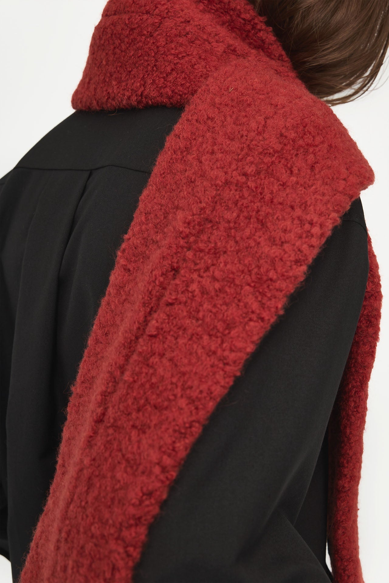WOOL FURRY SCARF