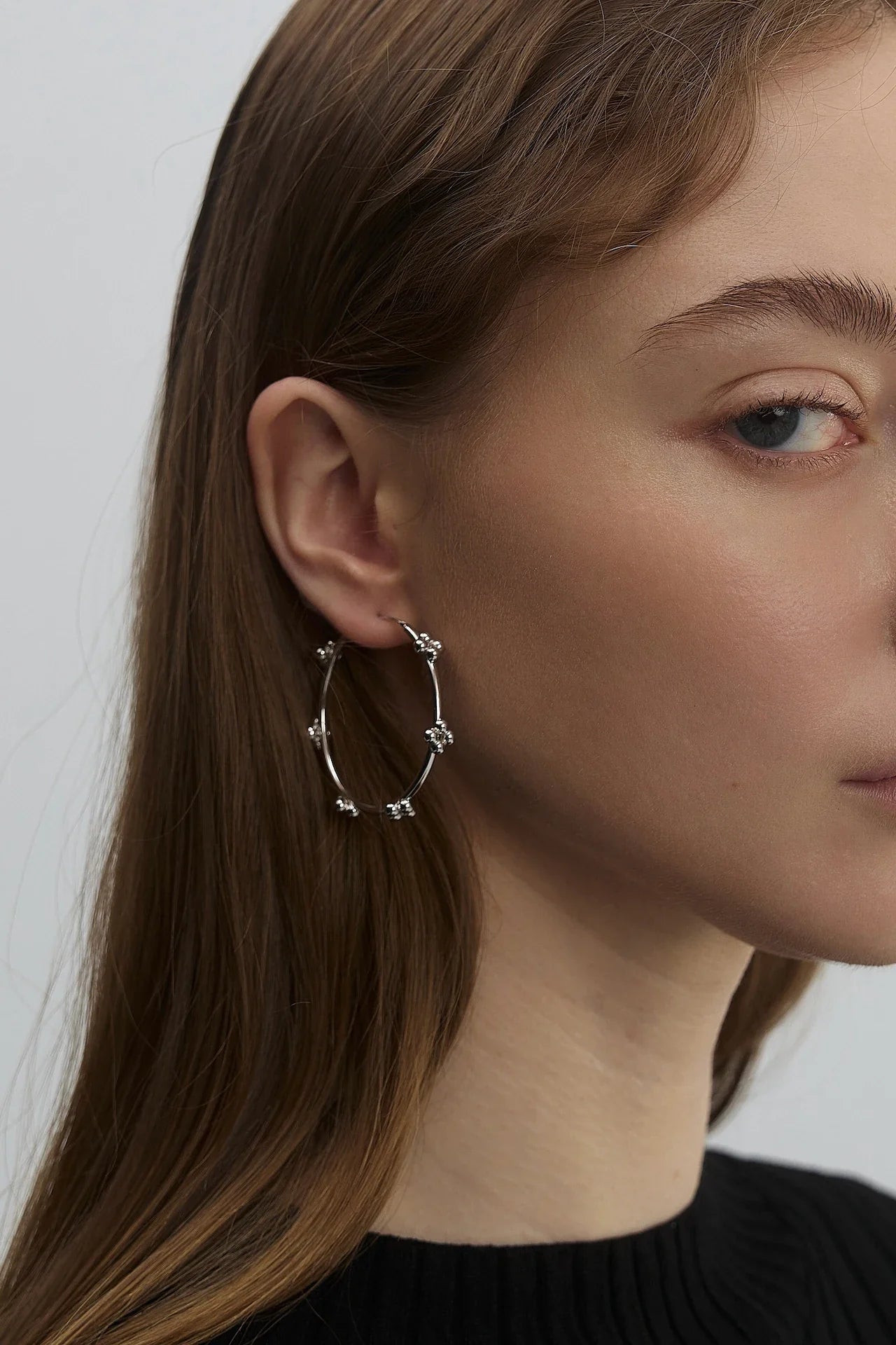 MINI BERRY HOOP EARRINGS