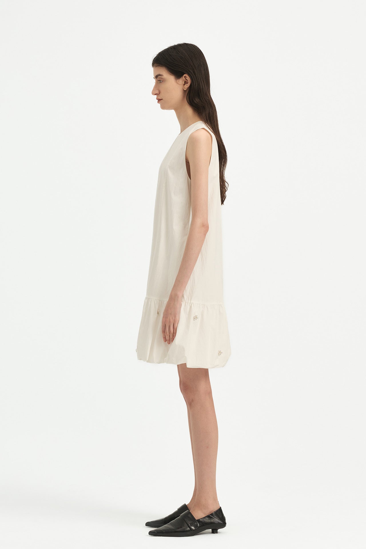 CLOUD DRESS WITH BEADED EMBELLISHMENTS