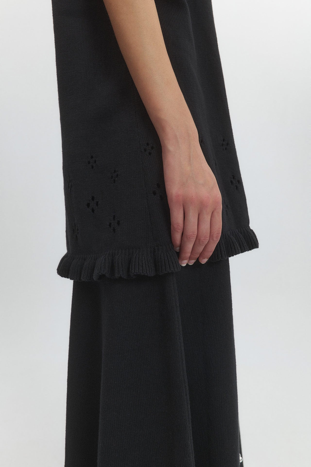 POINTELLE KNIT DRESS