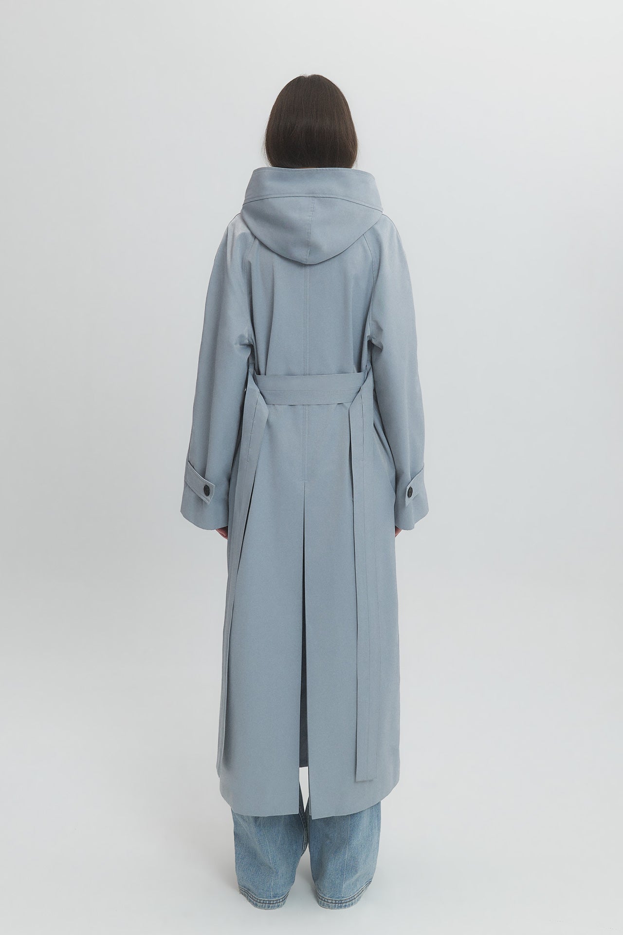 TRENCH COAT WITH DETACHABLE HOOD