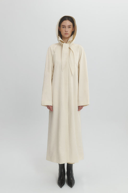 TRENCH COAT WITH DETACHABLE HOOD