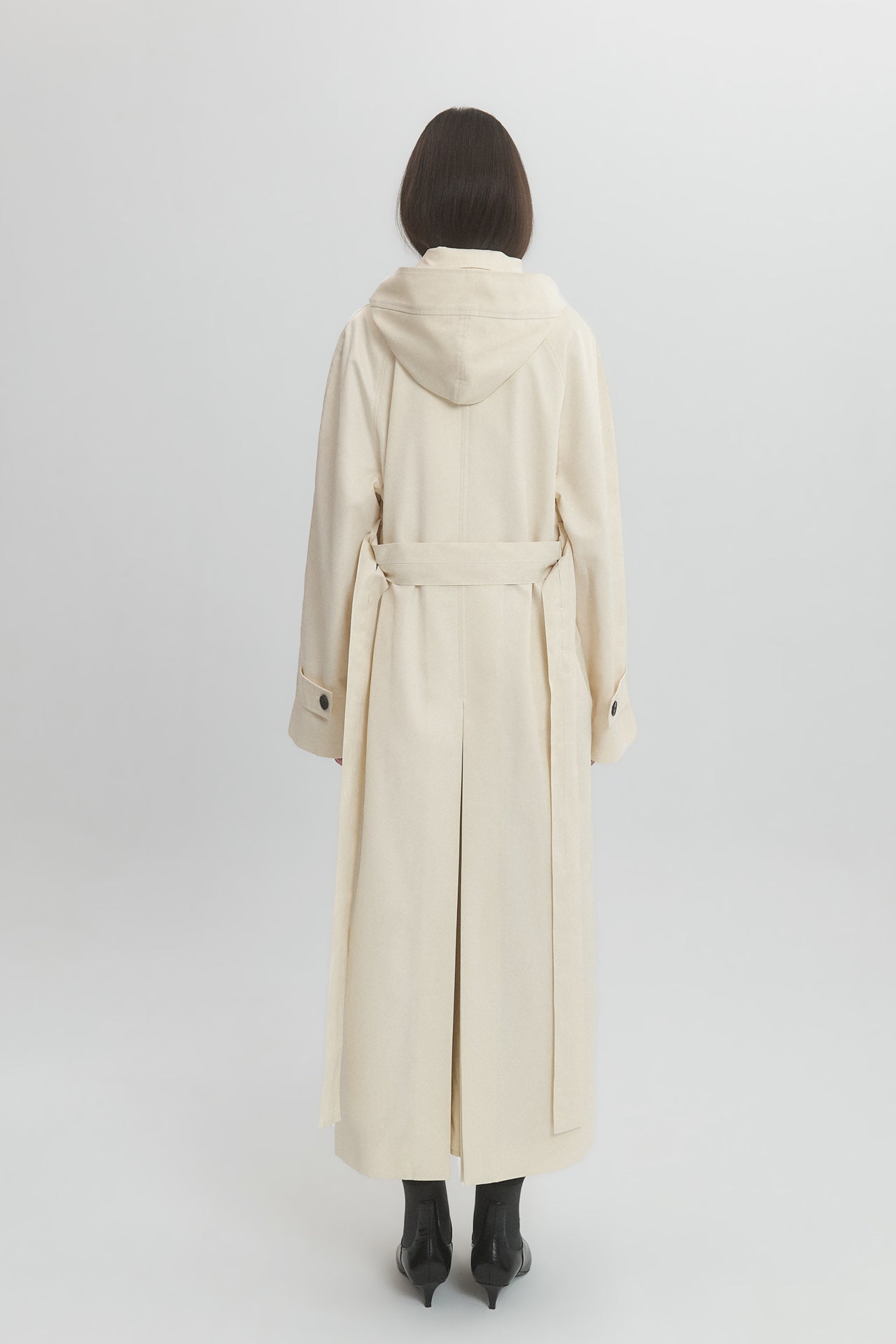TRENCH COAT WITH DETACHABLE HOOD