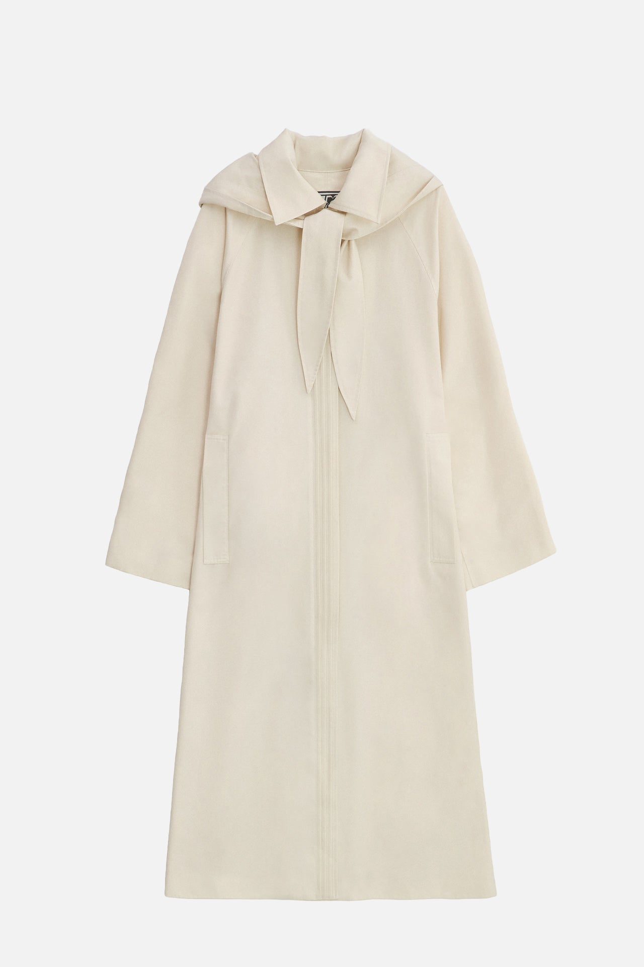 TRENCH COAT WITH DETACHABLE HOOD