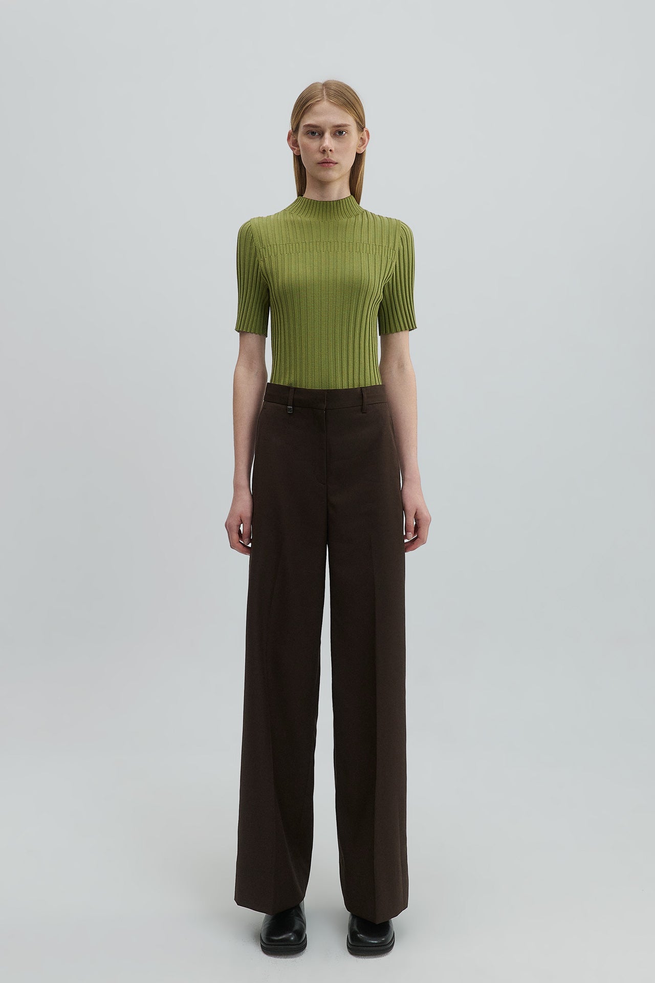 STRAIGHT-LEG TROUSERS