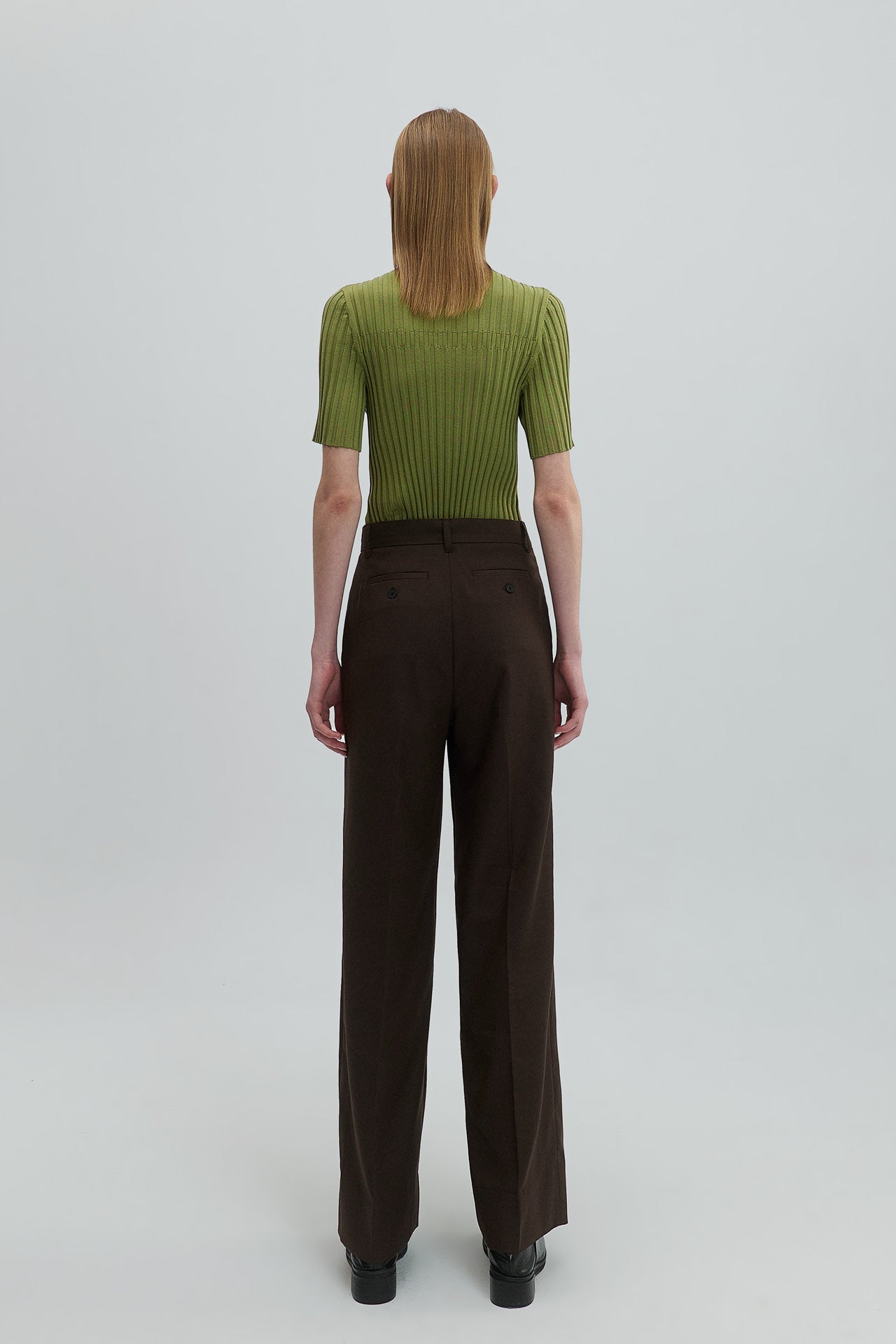 STRAIGHT-LEG TROUSERS