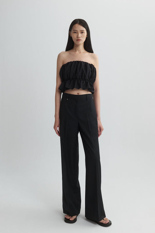 STRAIGHT-LEG TROUSERS
