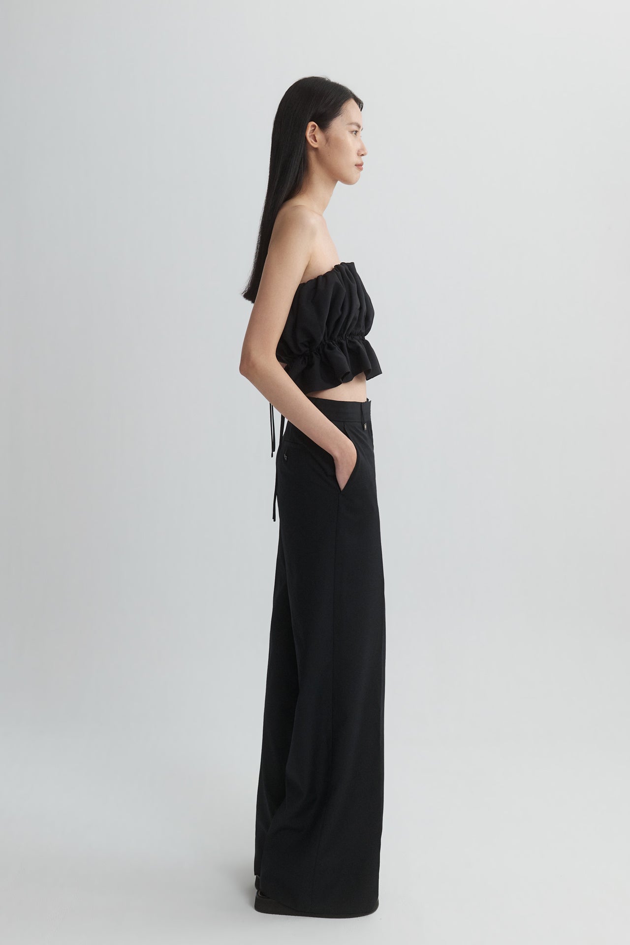 STRAIGHT-LEG TROUSERS