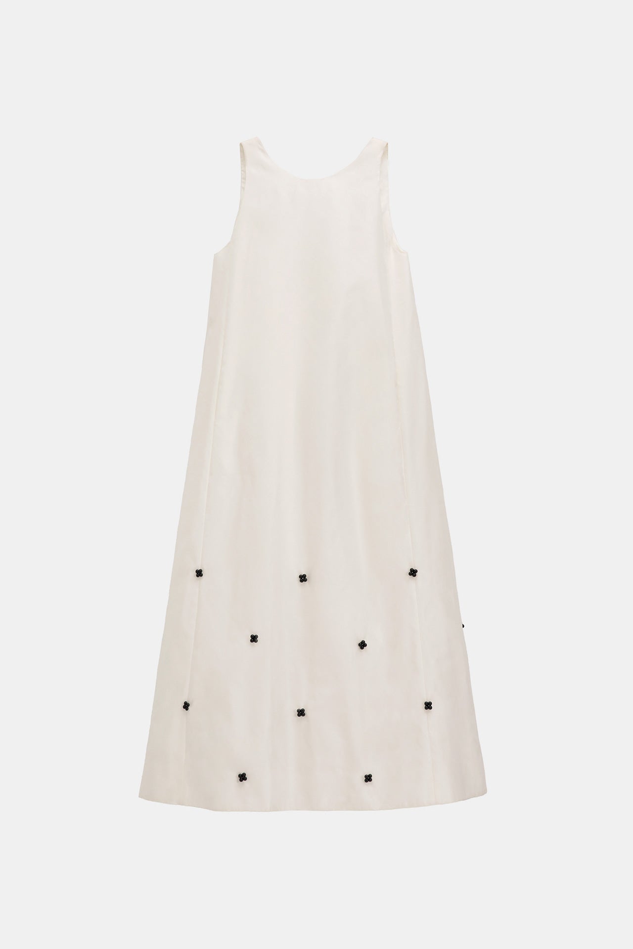 NYLON DRESS WITH BEADED EMBELLISHMENTS