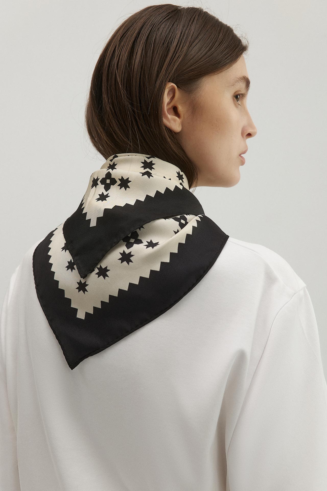 MONOGRAM SILK SCARF