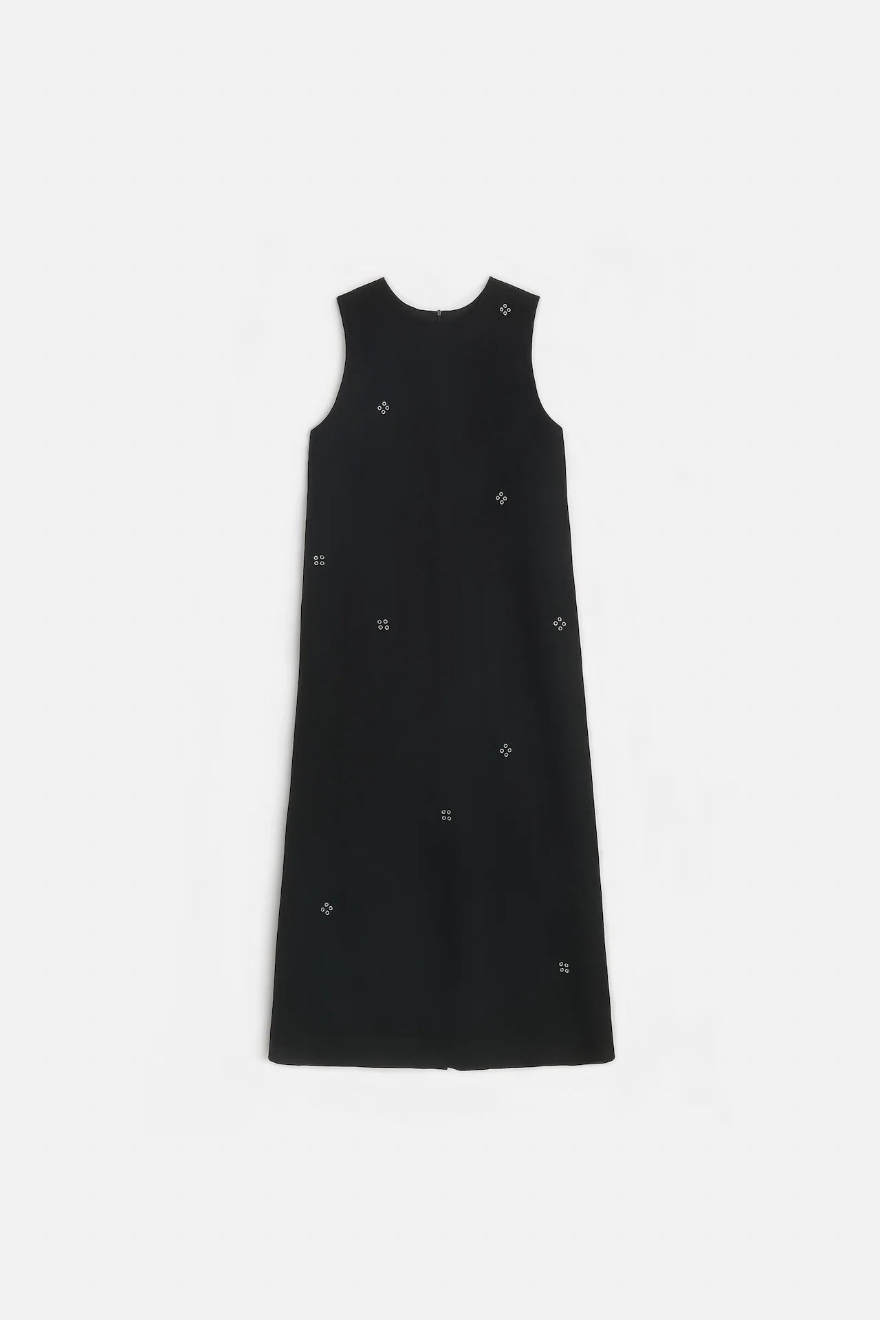 EYELET DETAIL DRESS