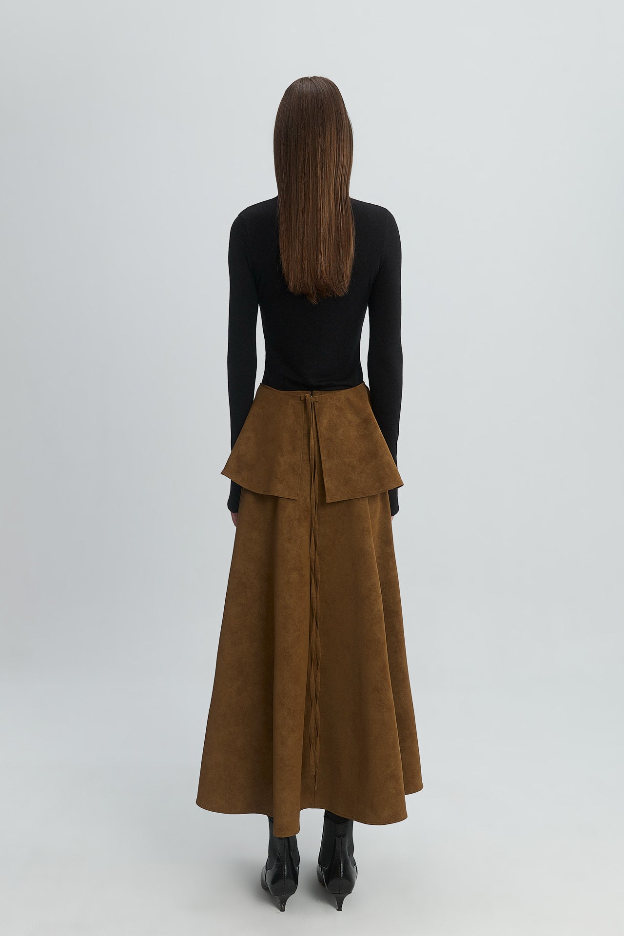 SUEDE LEATHER SKIRT