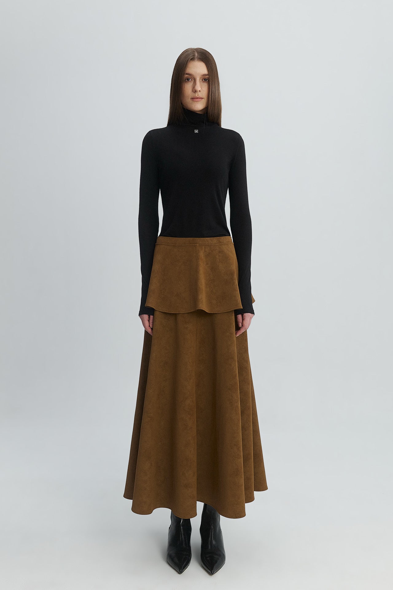 SUEDE LEATHER SKIRT