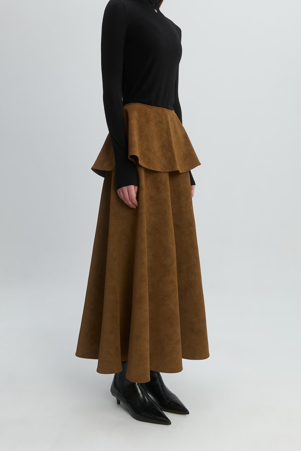 SUEDE LEATHER SKIRT