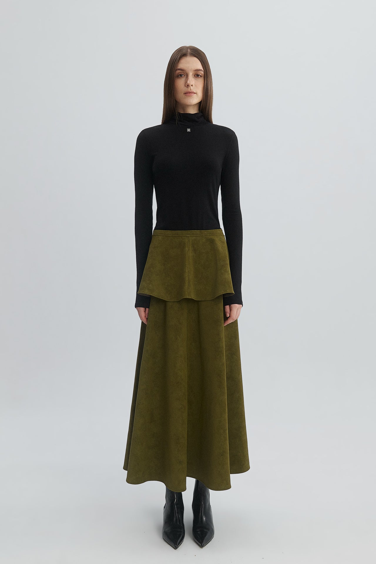 SUEDE LEATHER SKIRT