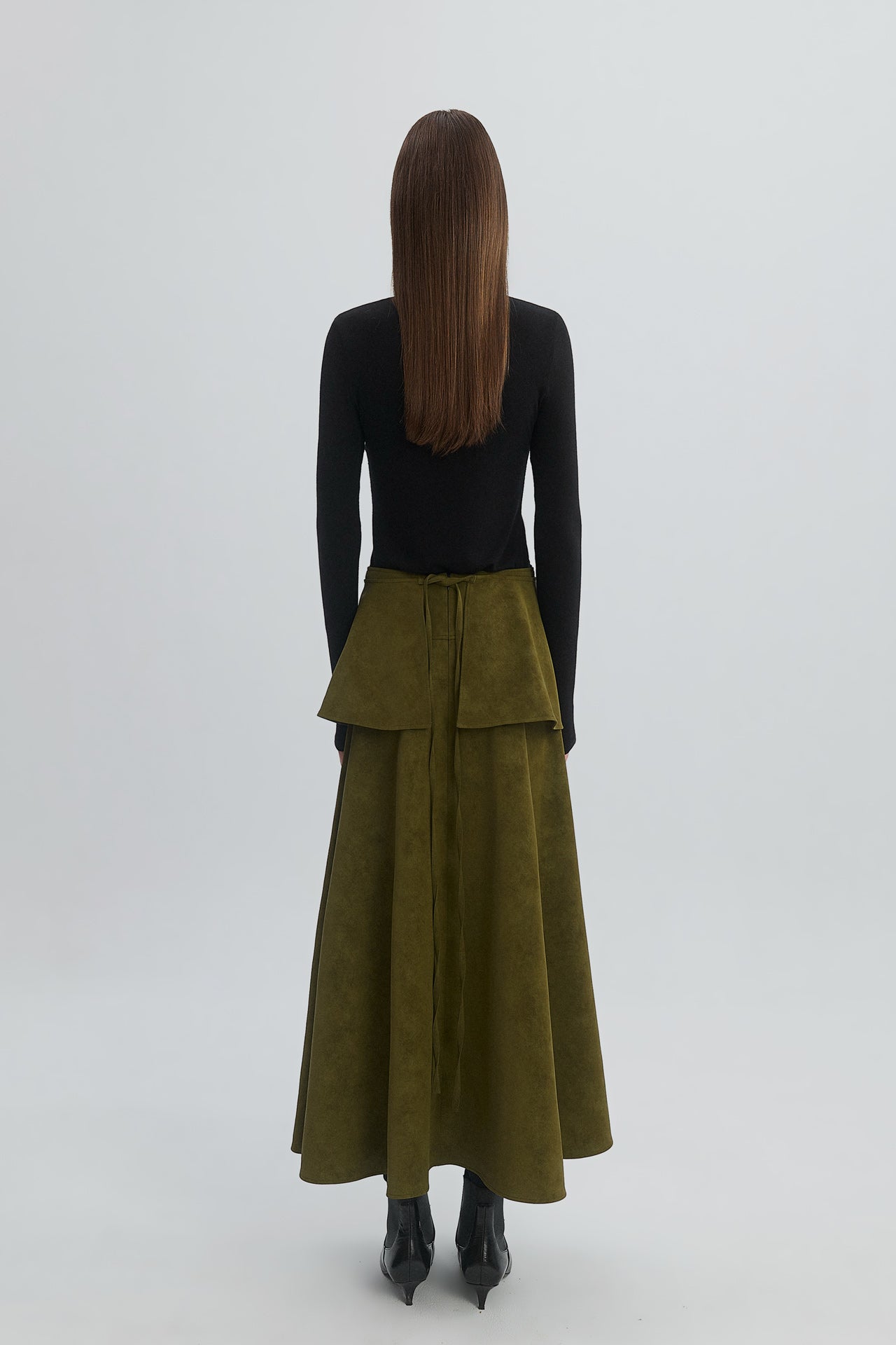 SUEDE LEATHER SKIRT