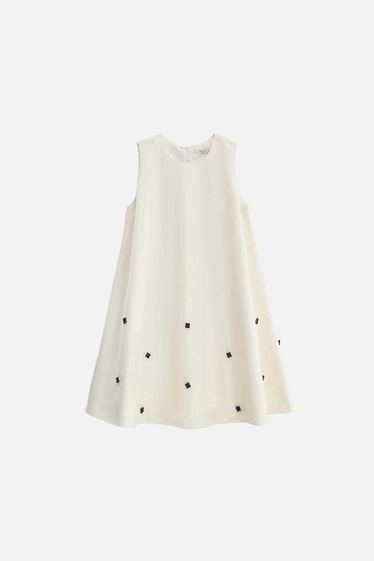 NYLON DRESS WITH BEADED EMBELLISHMENTS