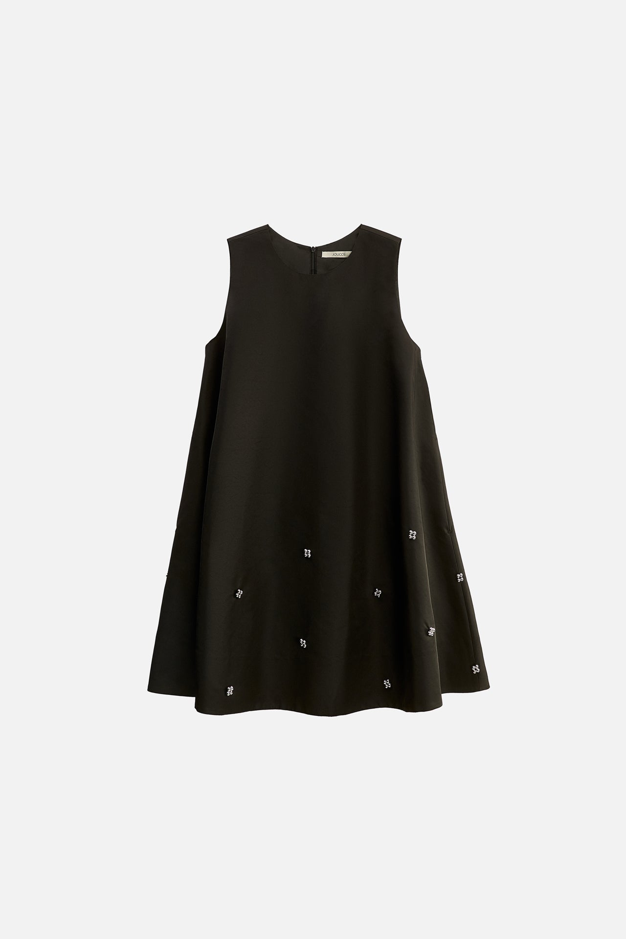 NYLON DRESS WITH BEADED EMBELLISHMENTS
