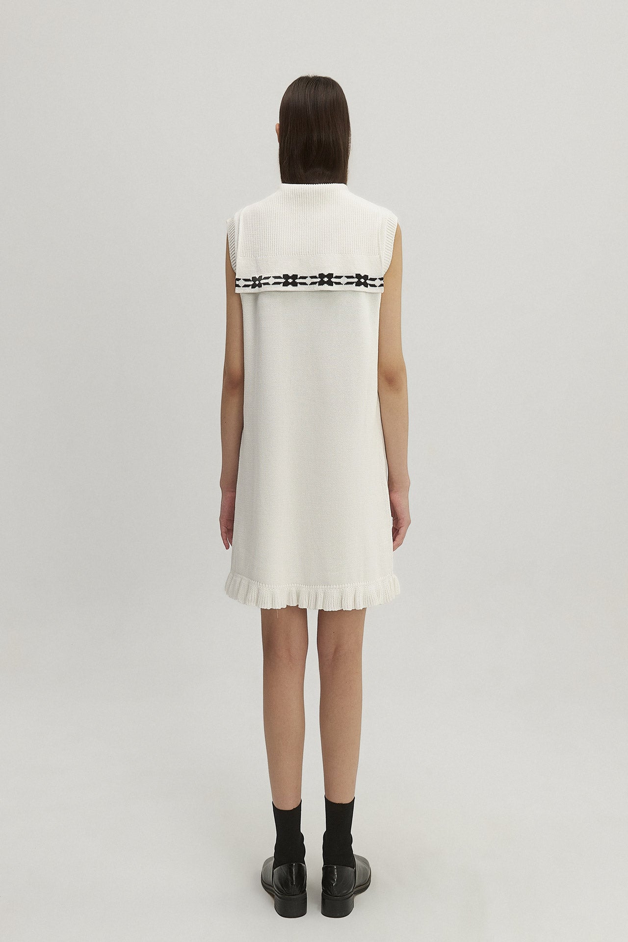 COLLAR KNIT DRESS