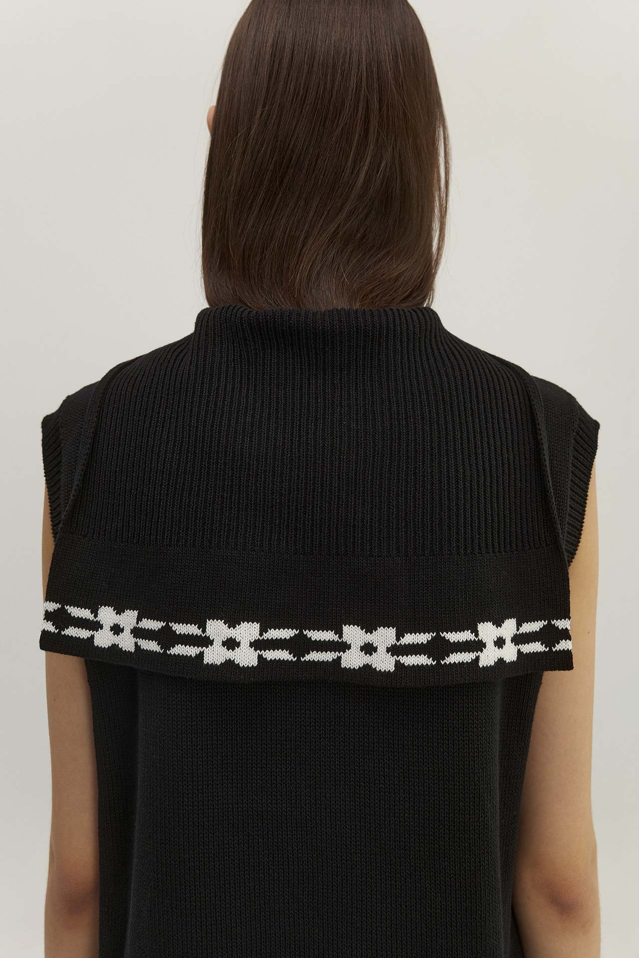 COLLAR KNIT DRESS