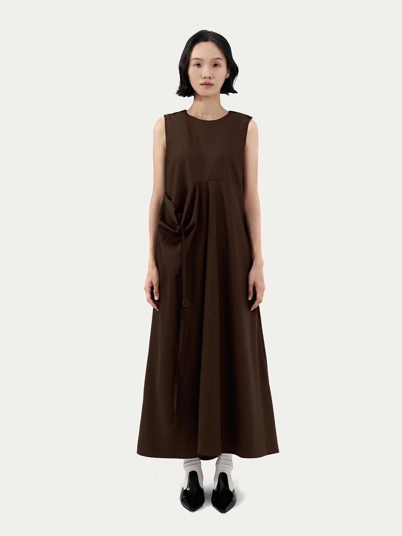 BELTED DRESS