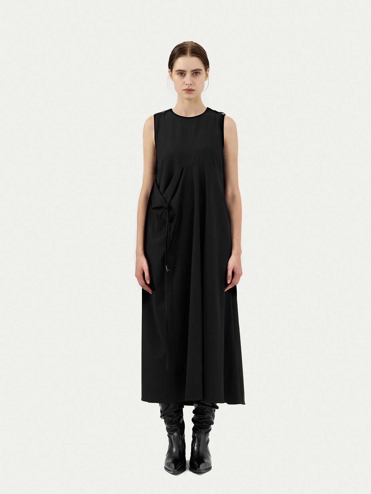 BELTED DRESS