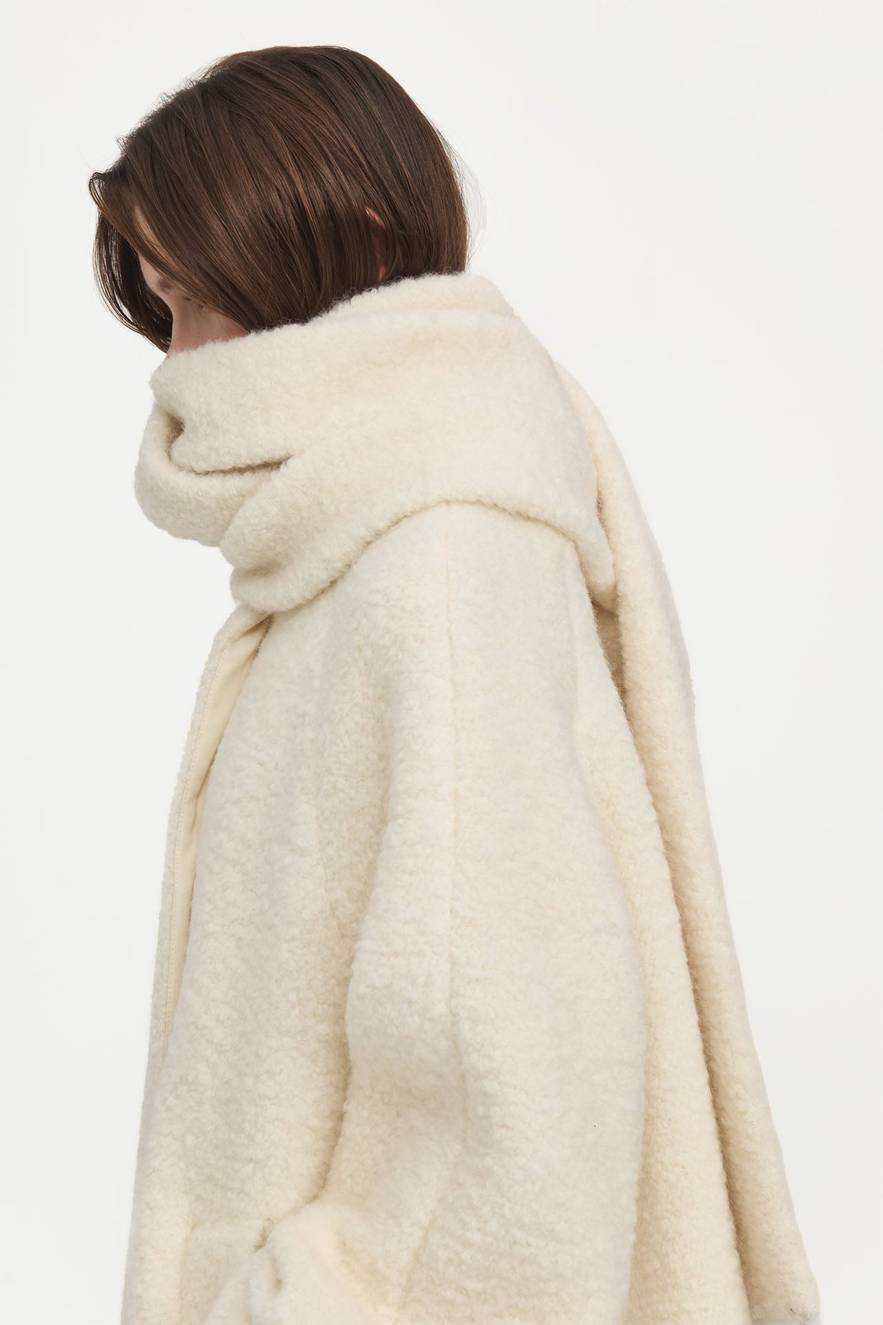 WOOL FURRY SCARF