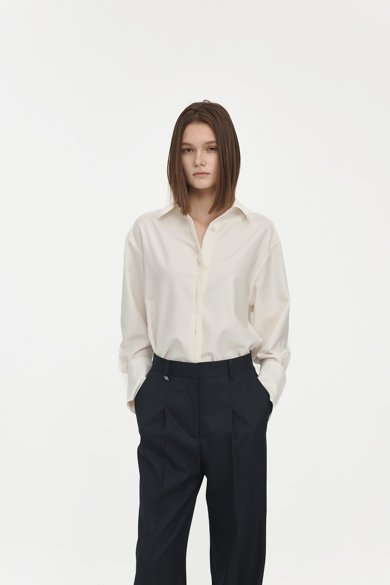 PLEATED TROUSERS